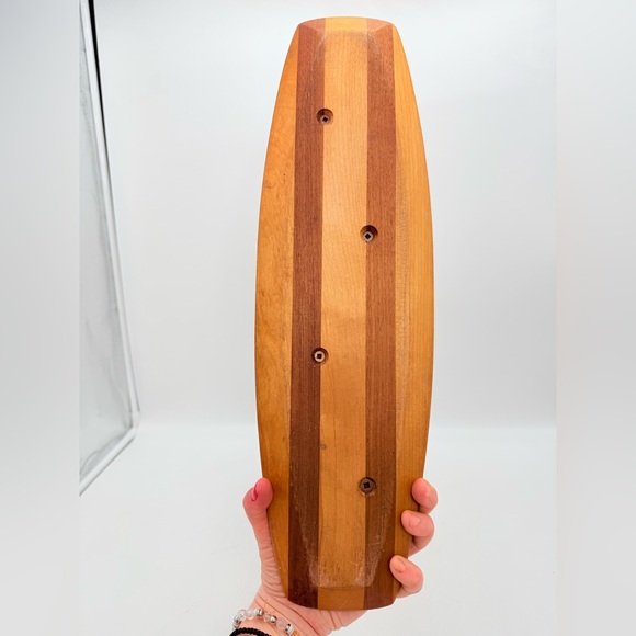 Vintage Danish Modern Teak Candlesticks | Tulip Form | MCM Scandinavian - Picture 13 of 14